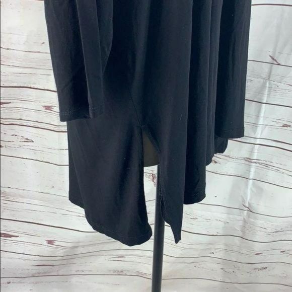 Jones and‎ Co. Woman's Black Asymmetrical Tunic Top Blouse Business 2X - Picture 5 of 11